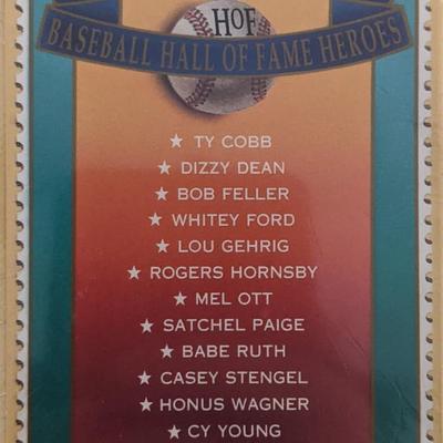 Baseball Hall Of Fame Heroes Official Baseball Card Stamps