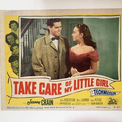 Take Care of My Little Girl 
original 1951 vintage lobby card