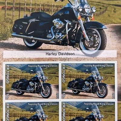 Harley Davidson  Stamp Set