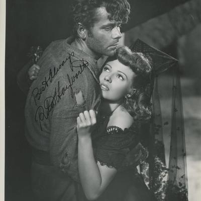 Rita Hayworth signed photo. GFA Authenticated