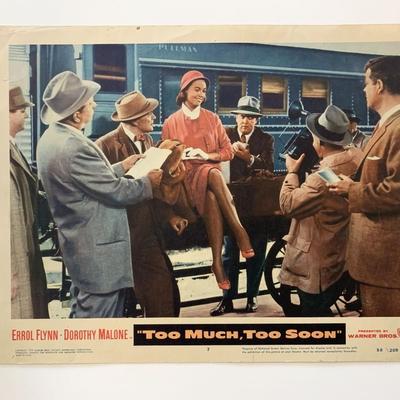 Too Much, Too Soon original 1958 vintage lobby card