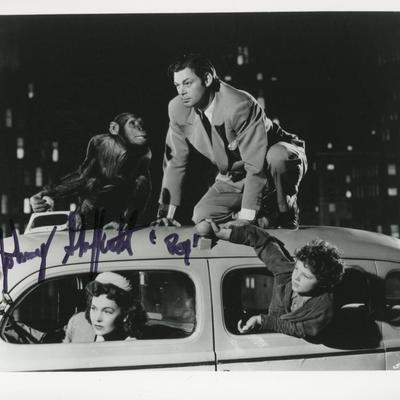 Johnny Sheffield signed "Tarzan film series" photo. GFA Authenticated