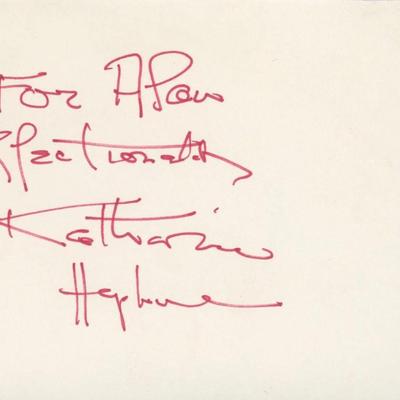 Katharine Hepburn signature cut