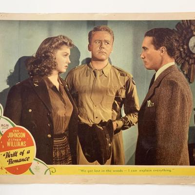 Thrill of a Romance original 1945 vintage lobby card