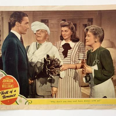 Thrill of a Romance original 1945 vintage lobby card