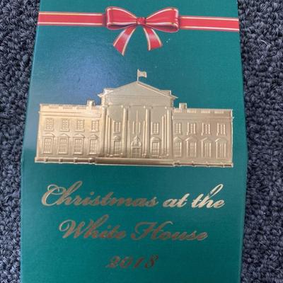 Donald Trump facsimile signed 2018 holiday chocolate box