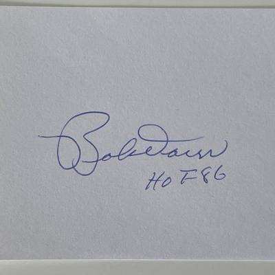 Boston Red Sox Bobby Doerr autograph note