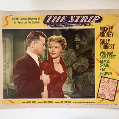 The Strip original 1951 vintage lobby card