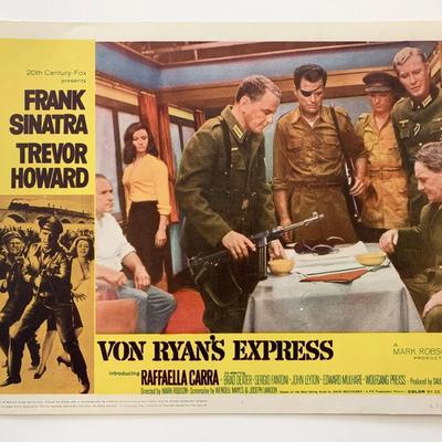 Von Ryan's Express original 1965 vintage lobby card