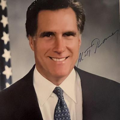 Mitt Romney facsimile signed photo