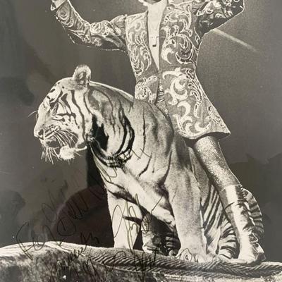 Ringling Brothers Circus Gunther Gebel-Williams signed photo