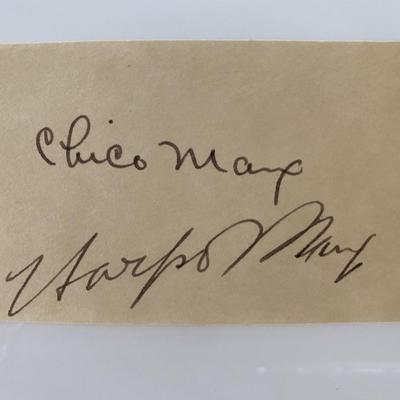 The Marx Brothers signature sheet. GFA Authenticated