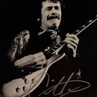 Carlos Santana signed photo