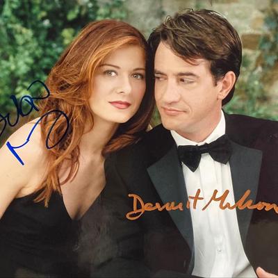 The Wedding Date Dermot Mulroney and Debra Messing signed movie photo