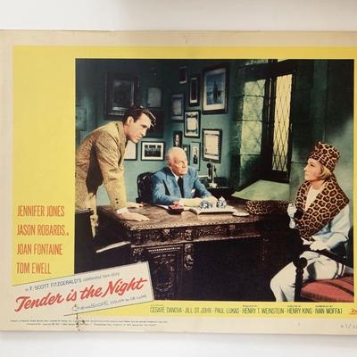 Tender is the Night 1962 vintage lobby card