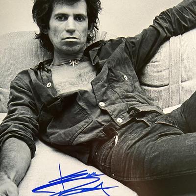 Rolling Stones Keith Richards signed photo