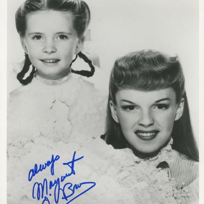 Margaret O'Brien signed photo