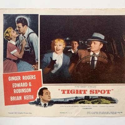 Tight Spot original 1955 vintage lobby card