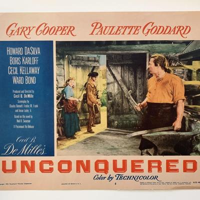 Unconquered  original 1955R vintage lobby card