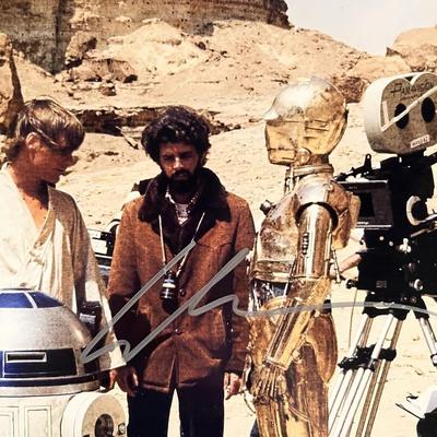 Star Wars George Lucas signed photo