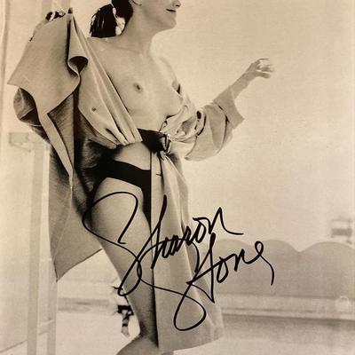 Sharon Stone signed photo