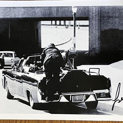 JFK Assassination Les French signed photo