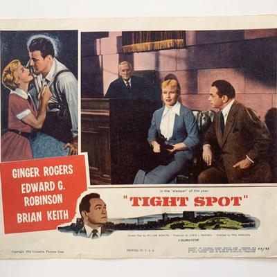 Tight Spot original 1955 vintage lobby card