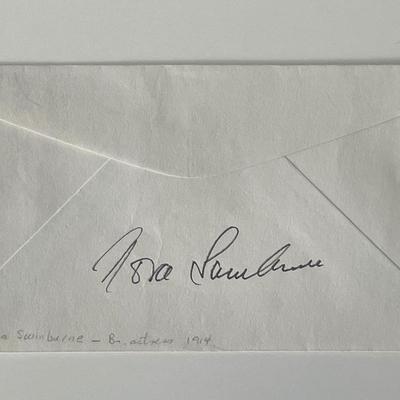 British actress Nora Swinburne signed cover