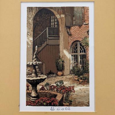 Paul De La Fille hand signed and numbered print