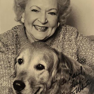 Betty White signed photo