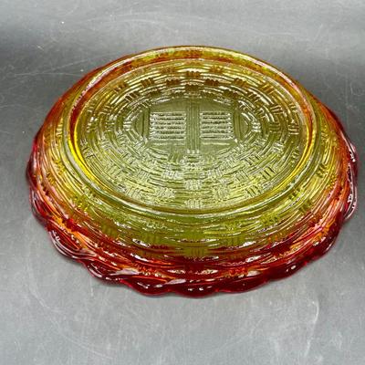 Indiana Glass Amberina Depression Era Bowl
