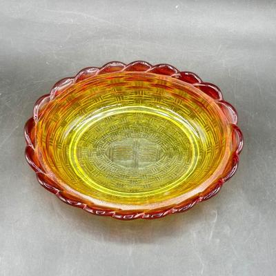 Indiana Glass Amberina Depression Era Bowl