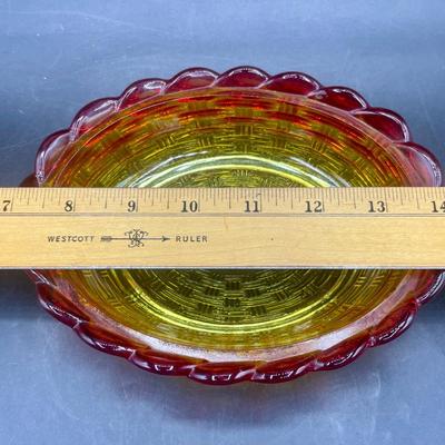 Indiana Glass Amberina Depression Era Bowl