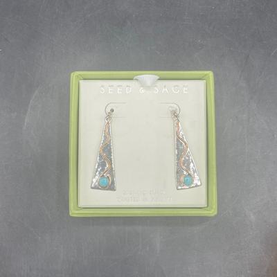 Sterling Silver Earrings by Seed and Sage