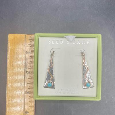 Sterling Silver Earrings by Seed and Sage