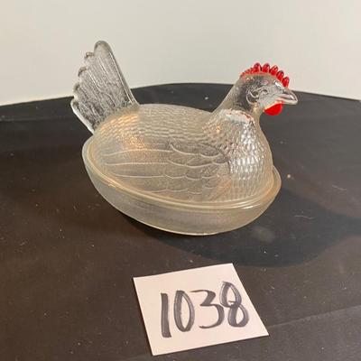 Vintage Hen on Nest Dish