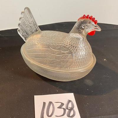 Vintage Hen on Nest Dish
