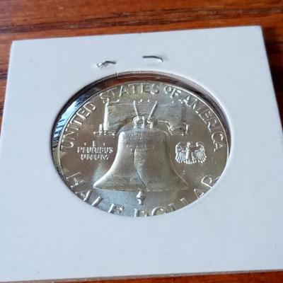LOT 8 1958 PROOF HALF DOLLAR