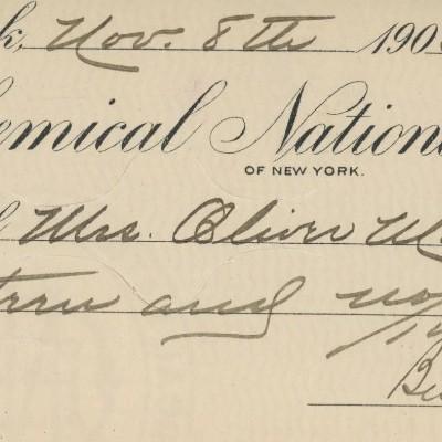 B. Altman signed check