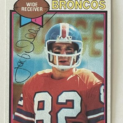 Denver Broncos Jack Dolbin 1979 Topps #484 signed trading card 
