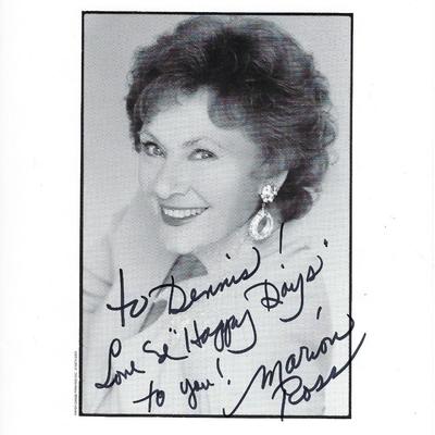 Happy Days Marion Ross signed photo