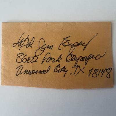 WWII pilot original signature 