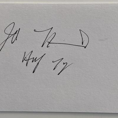 Horse trainer John A. Nerud original signature 