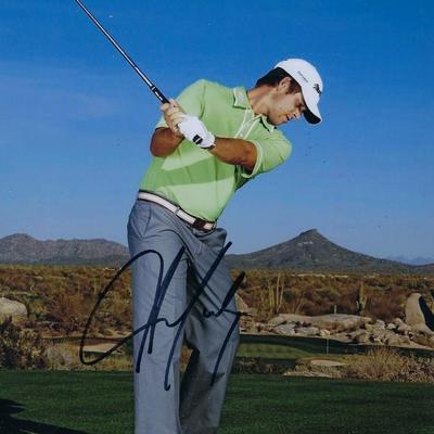 Aaron Baddeley signed photo. PSA