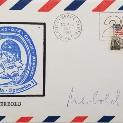 Ulf Merbold signed Columbia Spacelab 1 envelope