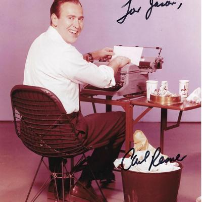 Carl Reiner signed photo