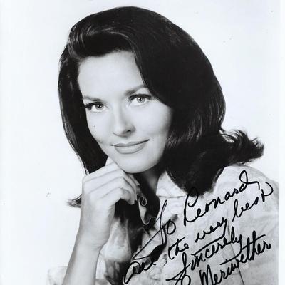 Miss America Lee Meriwether signed photo