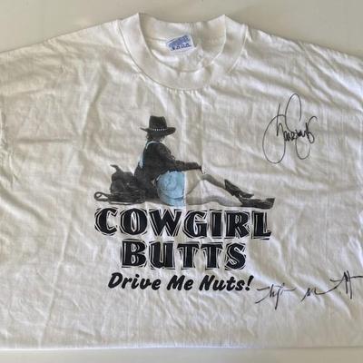 Tift Merritt and Sara Evans signed T-shirt