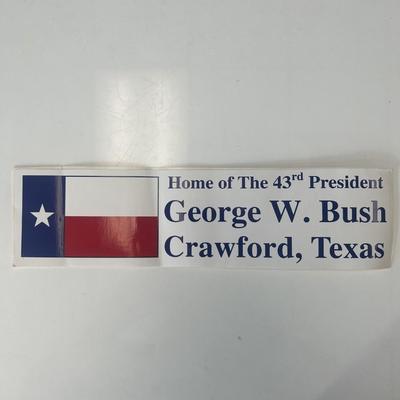 George W. Bush home state Texas bumper sticker