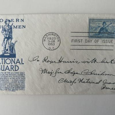  Major General Edgar C. Erickson signed commemorative cover 